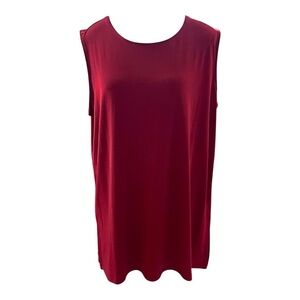 Zenana Burgundy Sleeveless Top - Size 1X